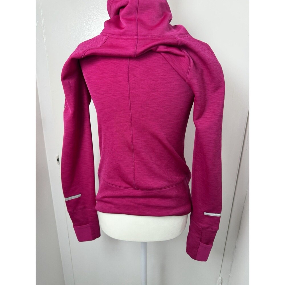 VSX Victoria’s Secret Sport Hoodie XS Pink Fleece Thumbhole Pullover Jacket - Picture 5 of 11